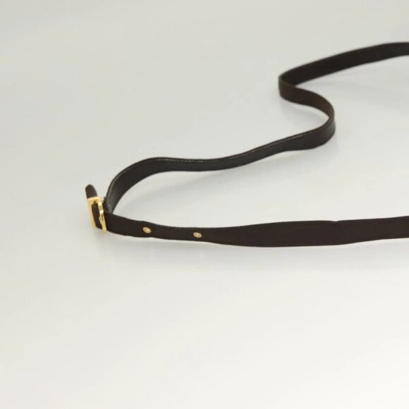 Salvatore Ferragamo Gancini Hand Bag Nylon 2way Brown Gold - Picture 9 of 14